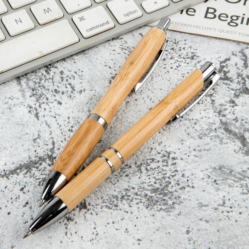 BP005-竹木环保笔可降解圆珠笔广告笔可印刷logo现货小单批量快速发货