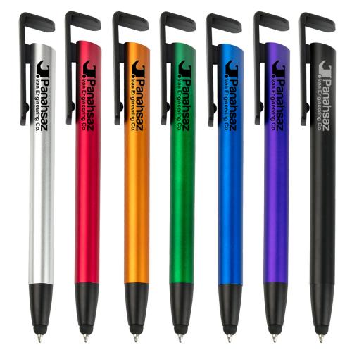 MSD002-多功能塑料圆珠笔广告笔电容触控笔手机支架笔可印刷logo现货小单批量快速发货
