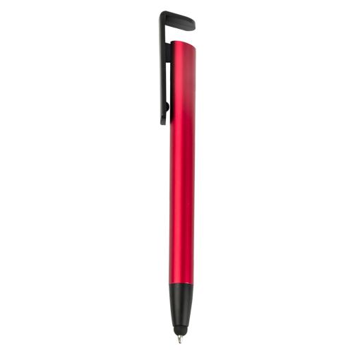 MSD002-多功能塑料圆珠笔广告笔电容触控笔手机支架笔可印刷logo现货小单批...